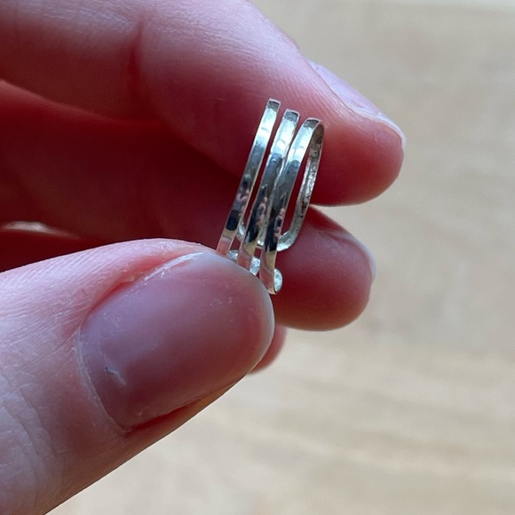 STERLING SILVER ADJUSTABLE RING - Picture 3 of 3